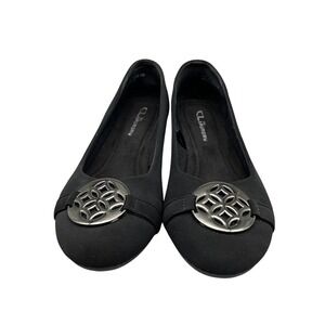 CL By Laundry Wedge Comfort Flats Womens 8 Round Toe‎ Minimal Classic Modern